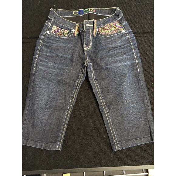Women's Juniors‎ COOGI Straight Leg Jean Capri Pants Size 5/6 - Picture 1 of 12